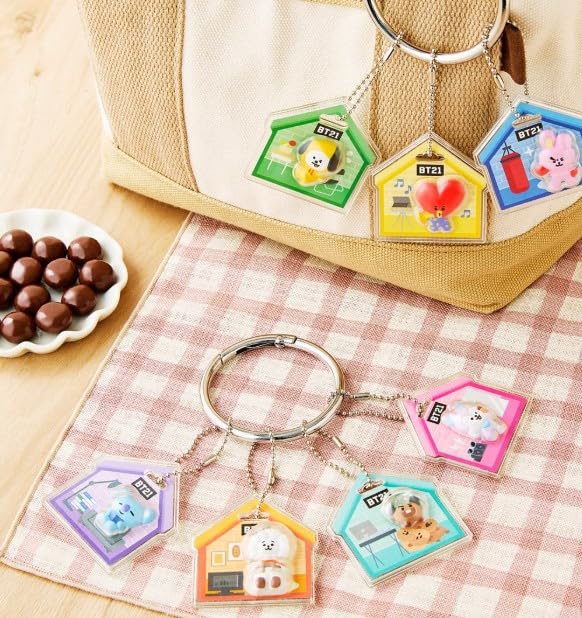 

Bandai BT21 Package Charm Choco Boro Confectionery Toy of & (Semi-Chocolate) [Box 10] коричневый