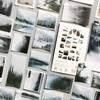 50 Blatt pro Packung Nebelwald Aufkleber Tagebuch Dekorativer Aufkleber DIY Etikett Schreibwaren Deko Fotoalbum Aufkleber Flocken Scrapbooking