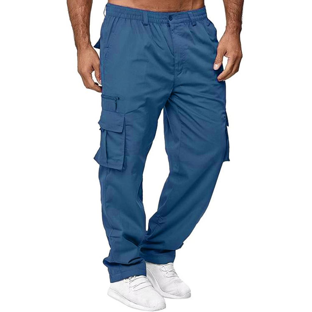 Men'S Sports Pants Running Pants Outdoor Pocket Work Pants Casual Pants