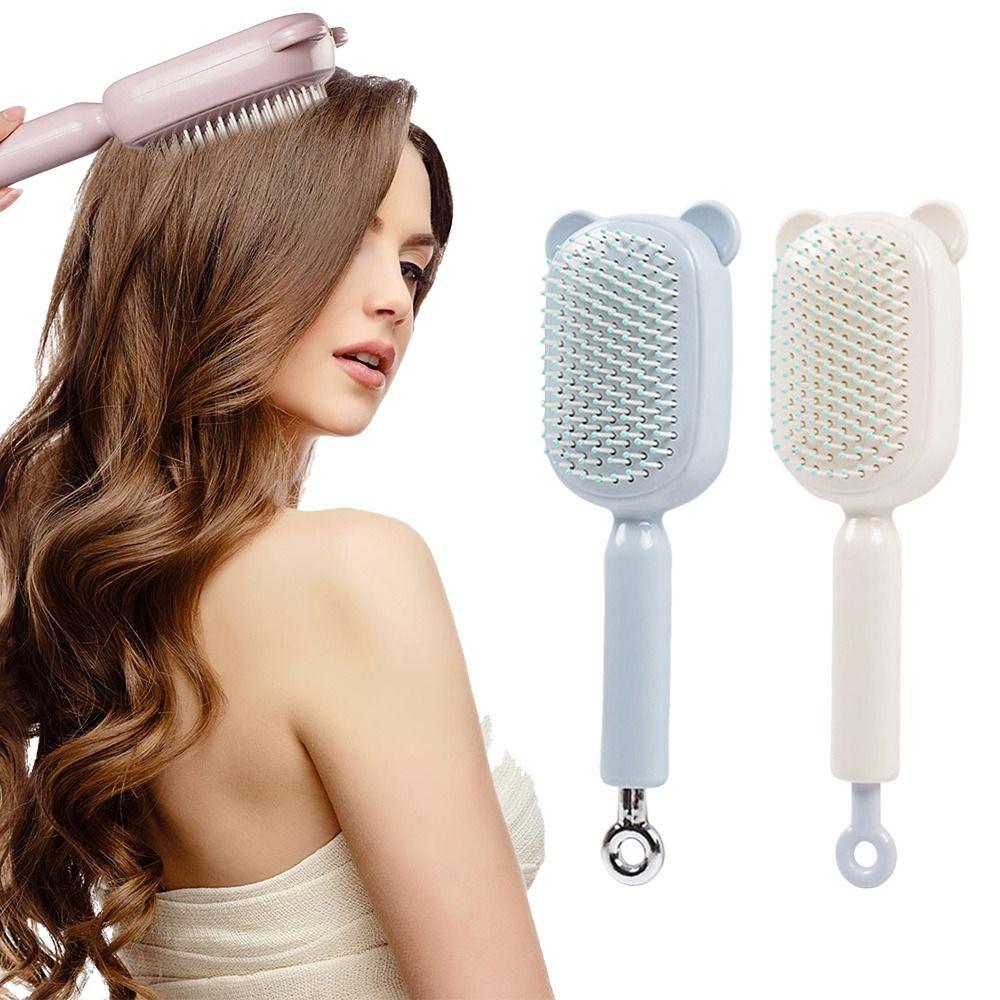 Anti-static Magic Retractable Comb Self Cleaning Massage Hair Brush Hairdressing Hairstyling Tools