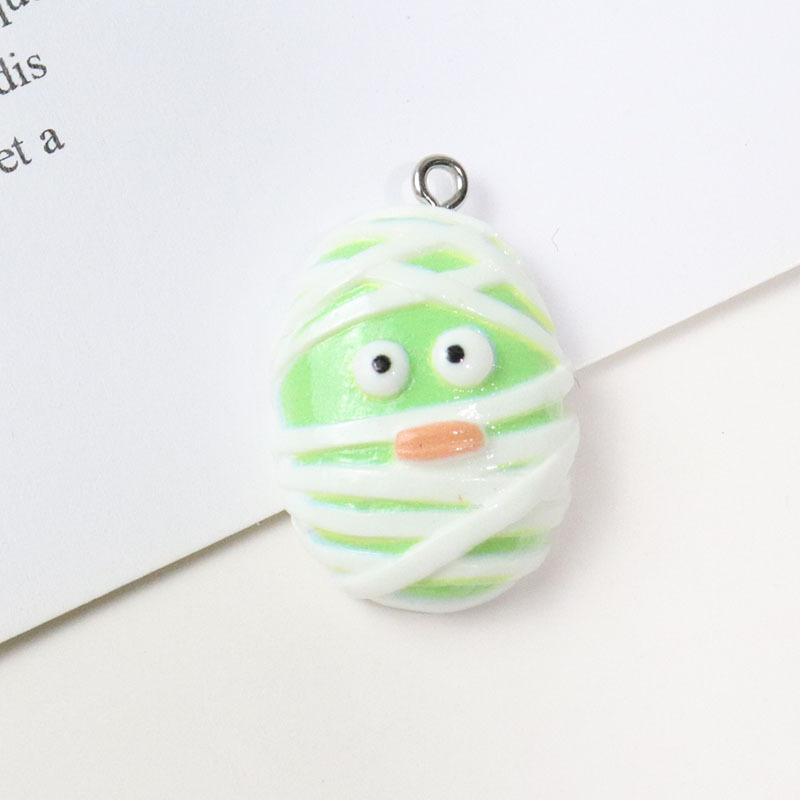 Cartoon Bright Halloween DIY Resin Accessories Pumpkin Ghost Devil Pendant Earrings Keychain Material