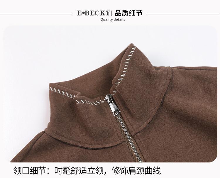 [Stand up collar jacket] Winter simple casual versatile short top for women