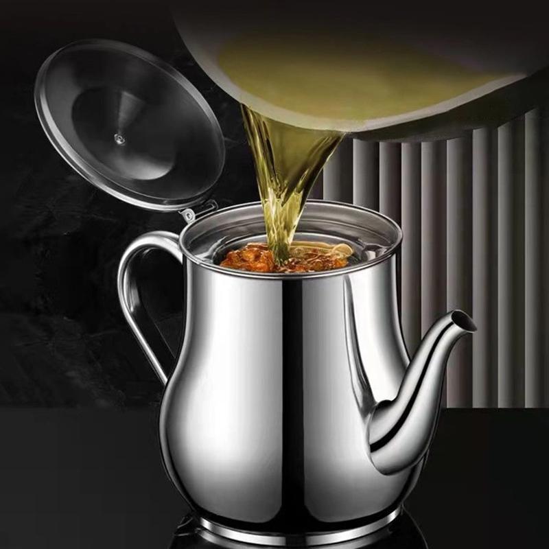 Kitchen Oil Filter Cooking Tools Storage Tank Grease Filter Container Restaurant Oil Filter Stainless Steel Oil Tanks