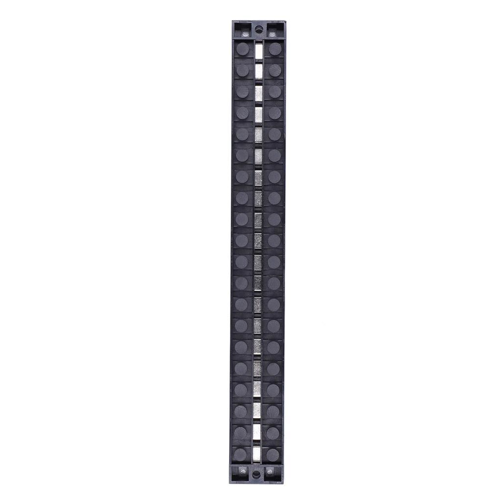 15pcs TB‑2520 Terminal Block 20 Position Dual Row 600V 25A Screw Terminal Strip Blocks