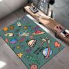 Space Exploration Travel and Aliens Carpet Yoga Living Room Room Decor Children's Crawling Mat Doormat Area Rug Games Mat