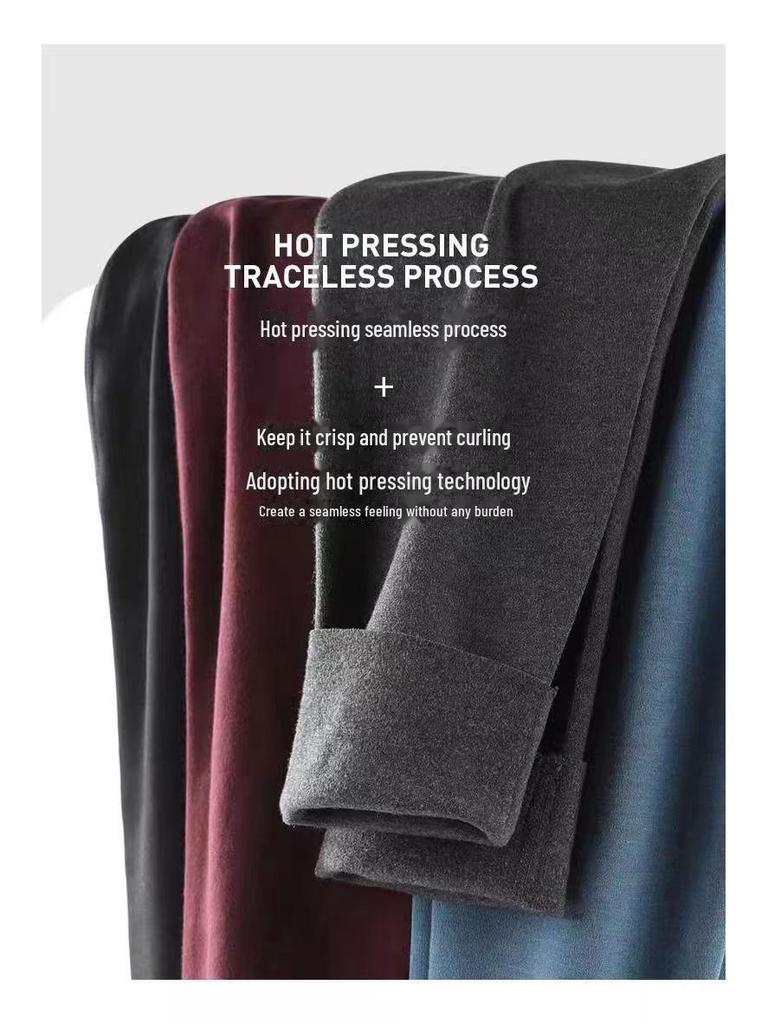 Pantaloni călduroase din catifea germană, autoîncălzitoare, cu talie înaltă pentru bărbați, din grafen, pentru vreme rece