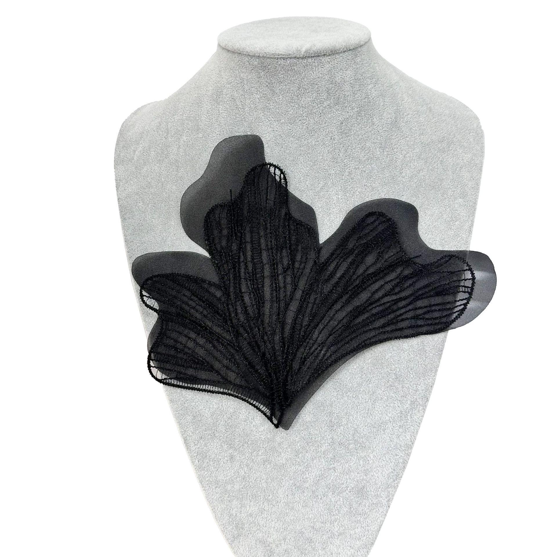 

Органза Вышивка Ткань Аппликация Лепесток Аппликация Сделай сам Аксессуары Рубашки Шерстяная Одежда Аксессуары Аксессуары H5099 black + lace