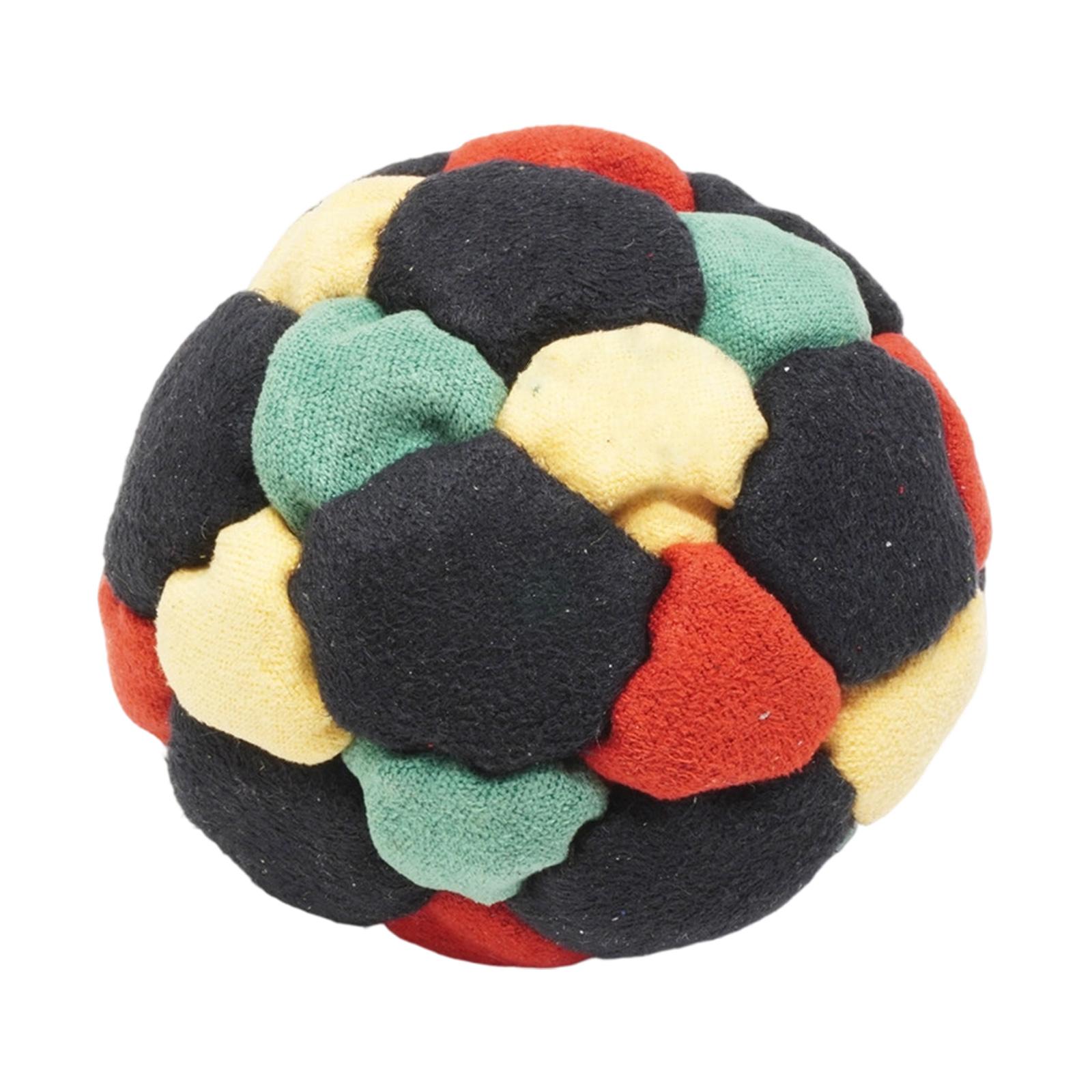 

Soft Plush Footbag for Indoor Outdoor Use Durable Fabric Ball for Kicking Tossing and Catching Play Activities One Size