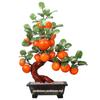 Jade Carved Persimmon Tree Ruyi Ornament - New Chinese Style Decor for Living Room or Entrance