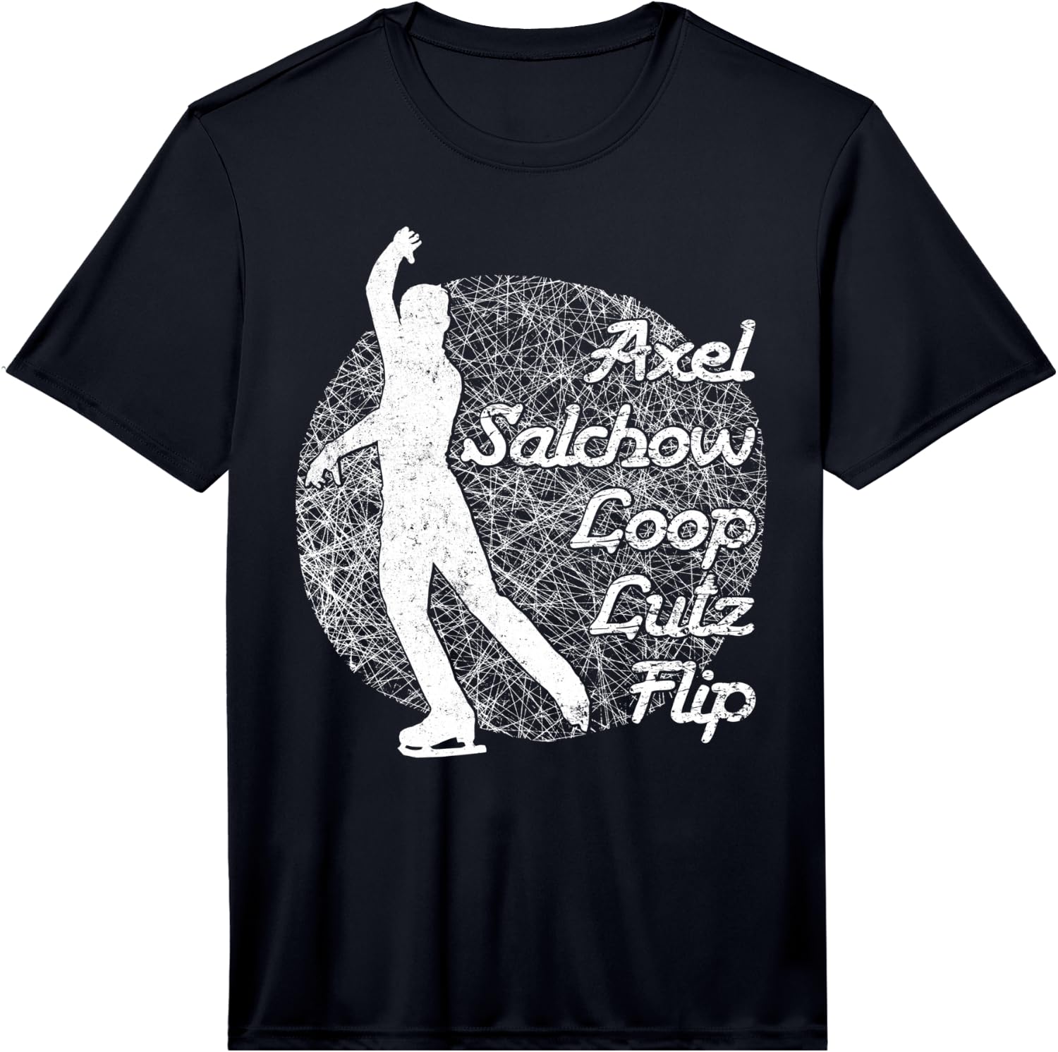 Figure Skating Jumps & Spins Funny Ice Lover Gift Performance Unisex T-Shirt XL