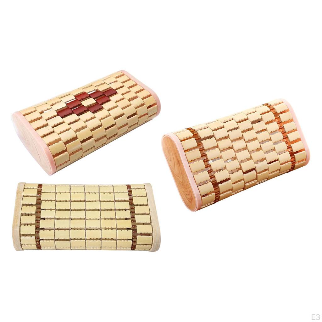 Bamboo Headrest Pillow Sauna Neck Rest for Adults Chinese SPA Comfortable Backrest and