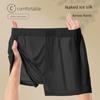 Ice Silk Underwear for Men, Loose and Seamless Boxer Shorts, Summer Cool Breathable Thin Boxer Briefs