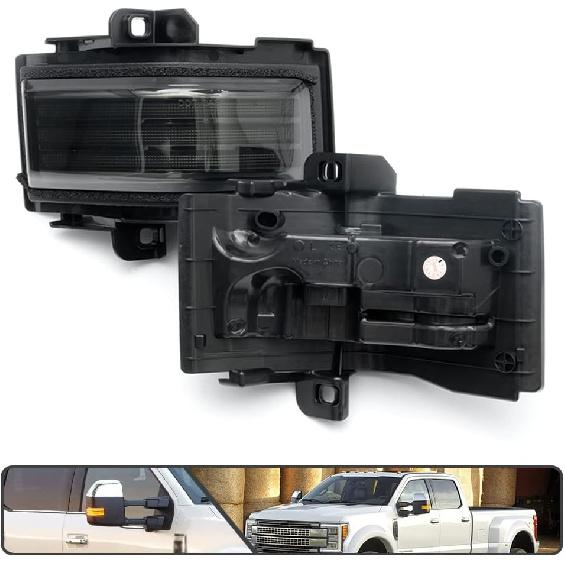 2Pcs Sequential LED Side Mirror Marker Light for Ford F150 2015-2023, F250 F350 F450 F550 Super Duty 2017-2023 Amber Dynamic Blinker Indicator Turn