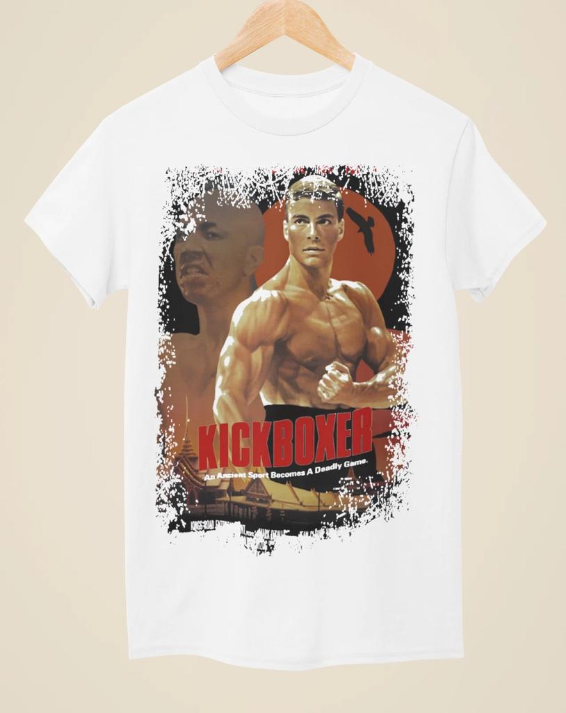 Kickboxer - Tricou Unisex Alb Inspirat din Afișul Filmului