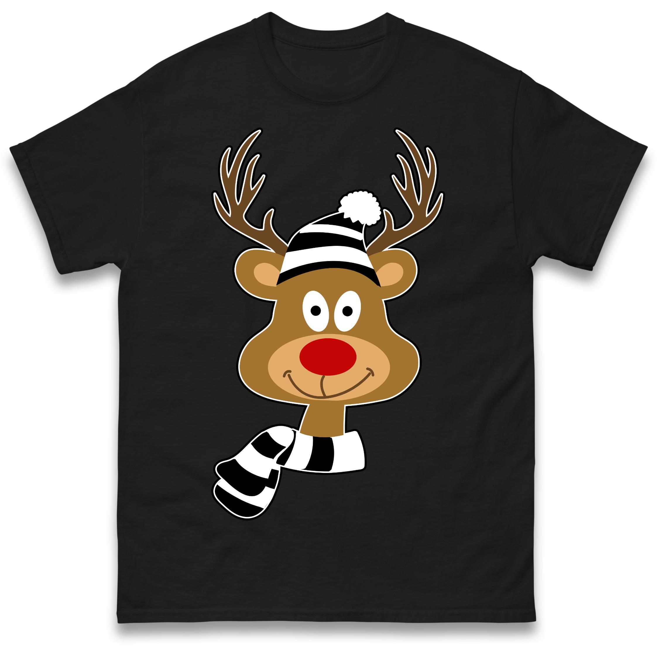 Rudolph The Red Nose Newcastle Fan Christmas T Shirt Tshirt Mens Womens Unisex Tops Tees S