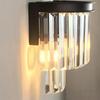 American bedroom bedside wall lamp living room study corridor lamp Nordic light luxury modern crystal wall lamp room decoration
