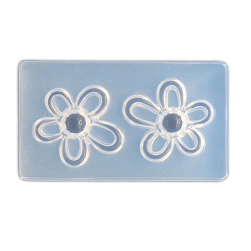 

Flexible Resin Flower Accessories Molds Sturdy DIY Jewelry Flower Silicone Molds for Necklace Earring Designs Projects 1 чистий