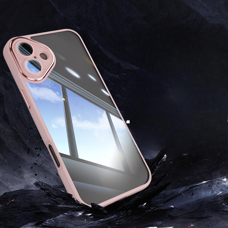 Applicable To Apple IPhone16PRO Mobile Phone Case Protection Case High Transparency Anti-fall Case Hardware Armor Two-in-one Lens
