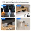 3-Pack Rotatable Cable Organizer, Desktop Cable Management Holder, Charging Cord Clip, Spring-Loaded Cable Clip
