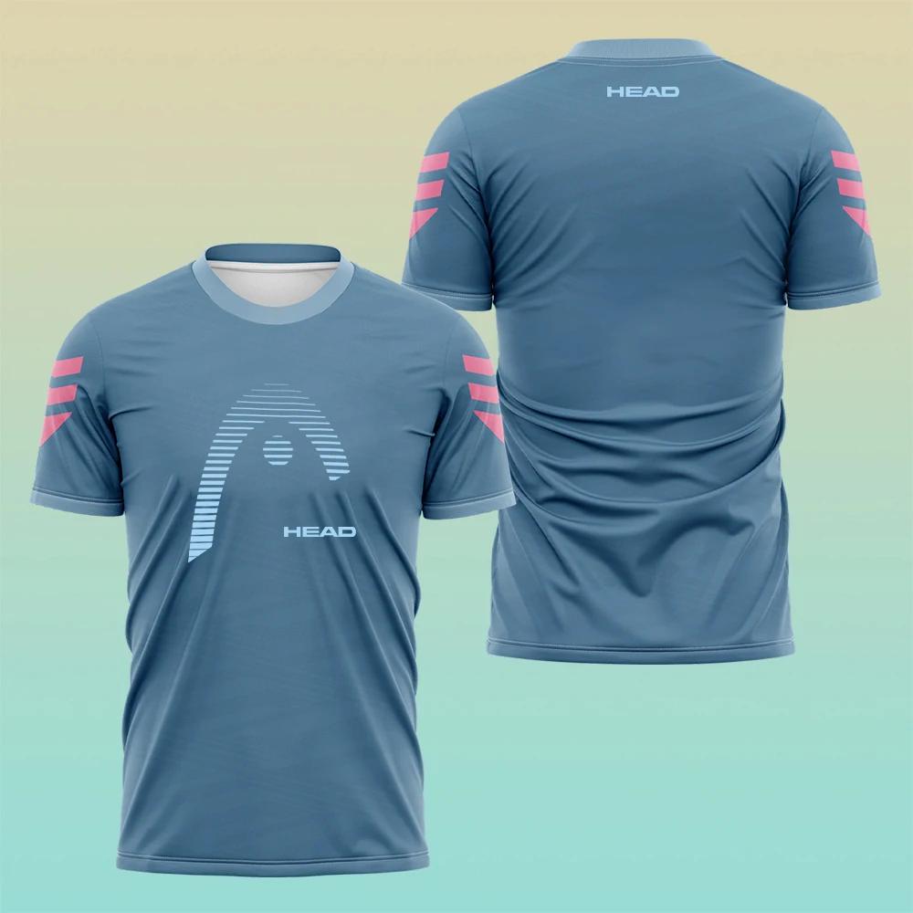 Sommer 3D-Druck Herrenbekleidung Hochwertiges Atmungsaktives Sport-T-Shirt Outdoor Tennis Badminton Training Kurzarm Lässiges Bequemes Top T-Shirt