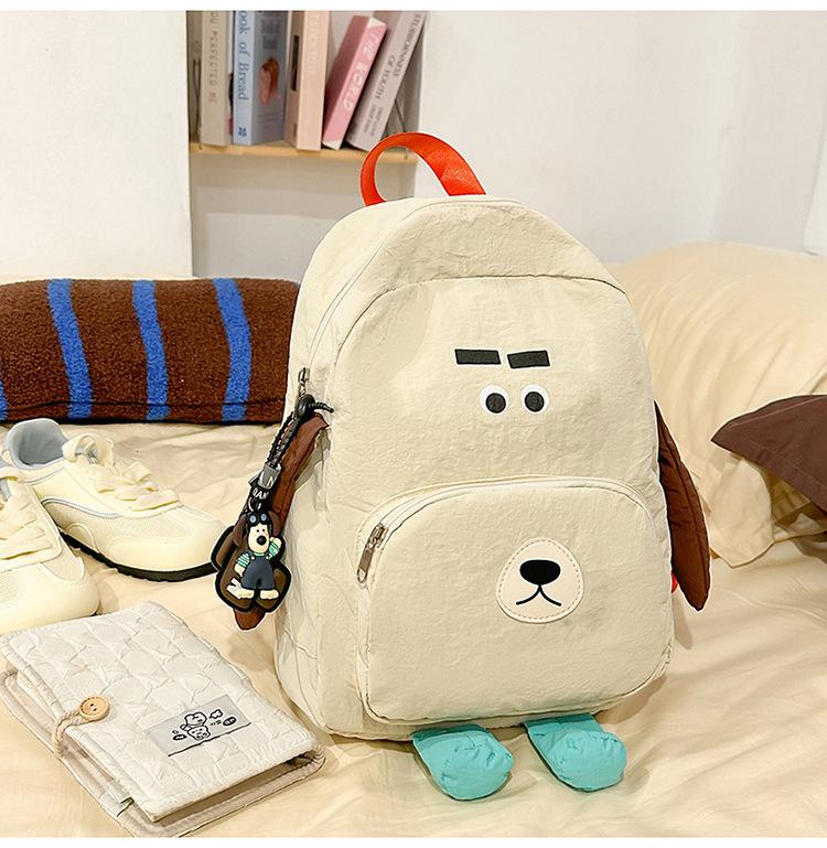 Schoolbag new high-value fresh and sweet cute puppy dog backpack kindergarten grades 1-1 large-capacity backpack