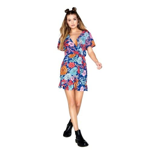 Girls On Film Dámské/dámské mock zavinovací šaty Ford