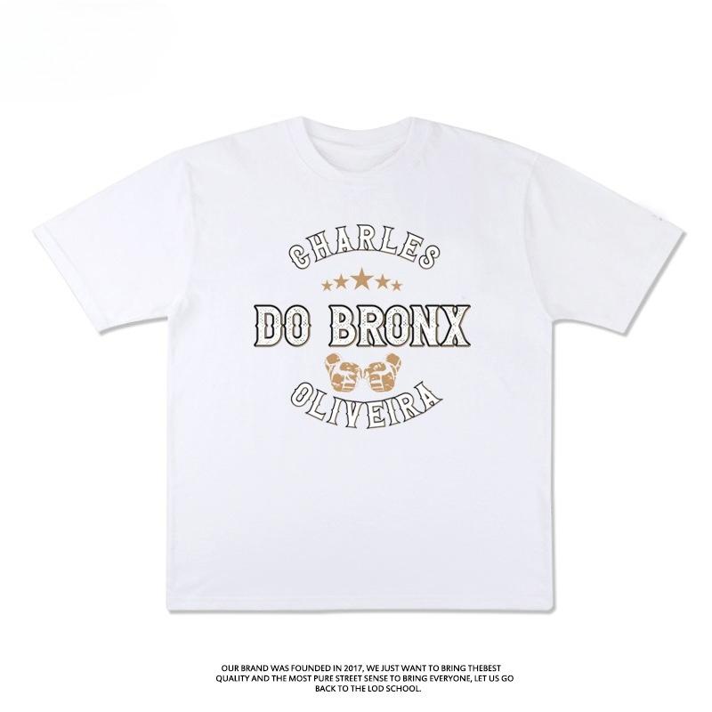 

Оливейра Одинаковая футболка с принтом Мужская и женская Футболка с коротким рукавом Американский ретро Круглый вырез Хлопковая футболка Борьба Винтаж M