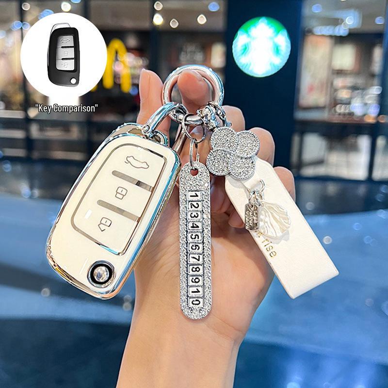 Geely Folding Key Cover for Vision X3, King Kong, Emgrand GL, Panda S1, Boyue X1, Xingrui, Binrui.