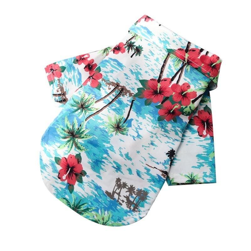 Hawaiian Beach Style Dog Shirt, Teddy, French Bulldog, Cat, Small To Medium Pet, Pet Jacket, Summer Clothing