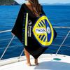 Asciugamano da Spiaggia Stampato con Stemma FC, Microfibra Super Morbida, Regalo Perfetto per Compleanno, per Piscina, Spiaggia, Viaggio, per famiglia e amici