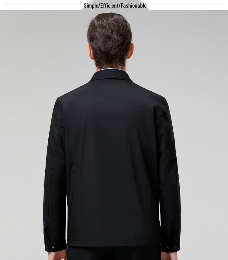 2024 Men's Spring Autumn Business Casual Jacket with Stand Collar