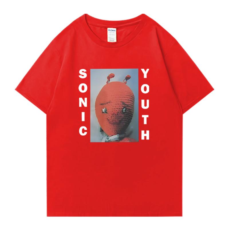 Hot sale Sonic Youth T shirt Crew Neck Oversized Unisex Women streetwear 100 Cotton short sleeve tshirts Unisex Funny Summer Tops