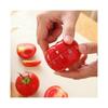 Tomato-Shaped Mechanical Kitchen Timer with 360 Rotating Base - Silent Cooking Baking Tool