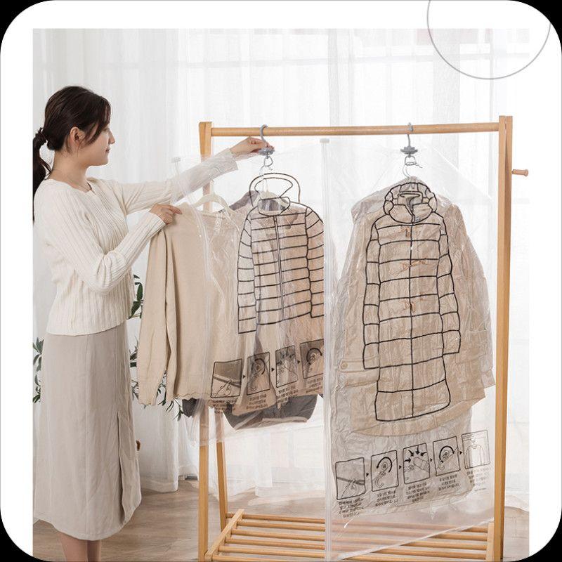 Hanging Vacuum Compression Bags for Home Use, Vacuum Storage Bags for down Jackets and Clothing