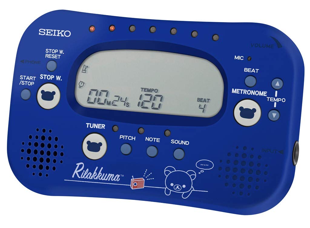 Seiko Rilakkuma Metronome Tuner Stopwatch Navy Blue STH100RKL