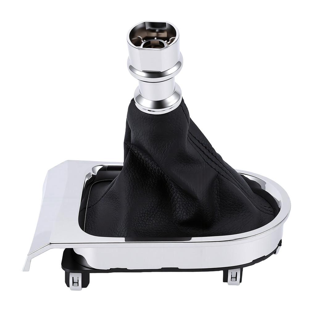Manual Gear Shift Boot Chrome Trim Replacement for Ford Mustang 2015 2017 GR3Z 7277 AA