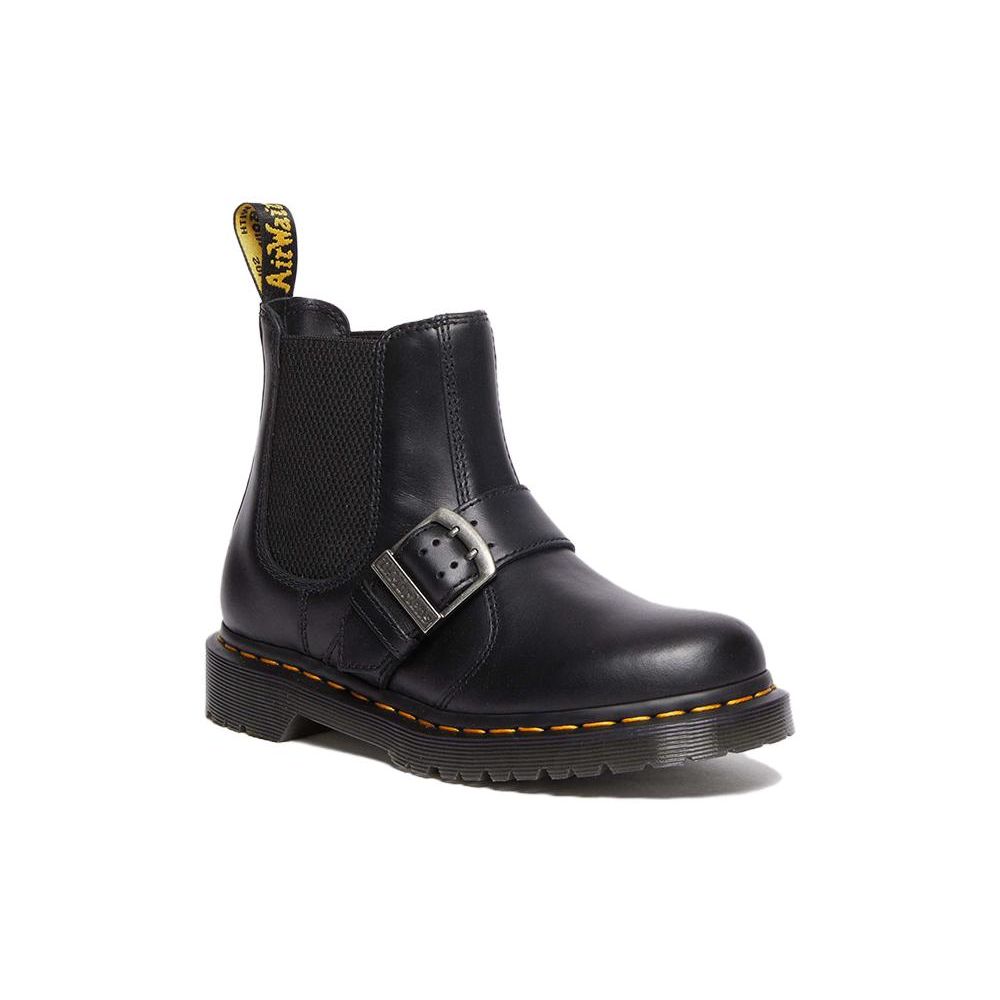 Dr. Martens 2976 Leather Casual Comfortable Short Chelsea Boots Women boots Black 31036001