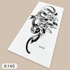 Temporary Tattoos Sketch Line Black Snake Dragon Rose Flowers Fake Tattoo Stickers Arm Sleeve Thigh Sexy Women Body Art Girls