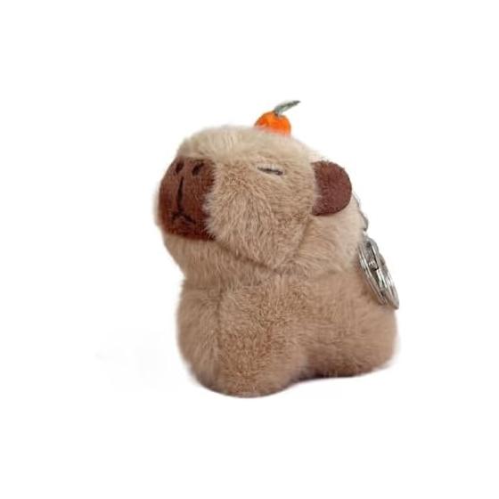 [EZBUYGO] Capybara Plush Keychain Capybara Stuffed Toy Pendant Cute Bag Keyring Cute Plush Doll Car Decoration Christmas Gift