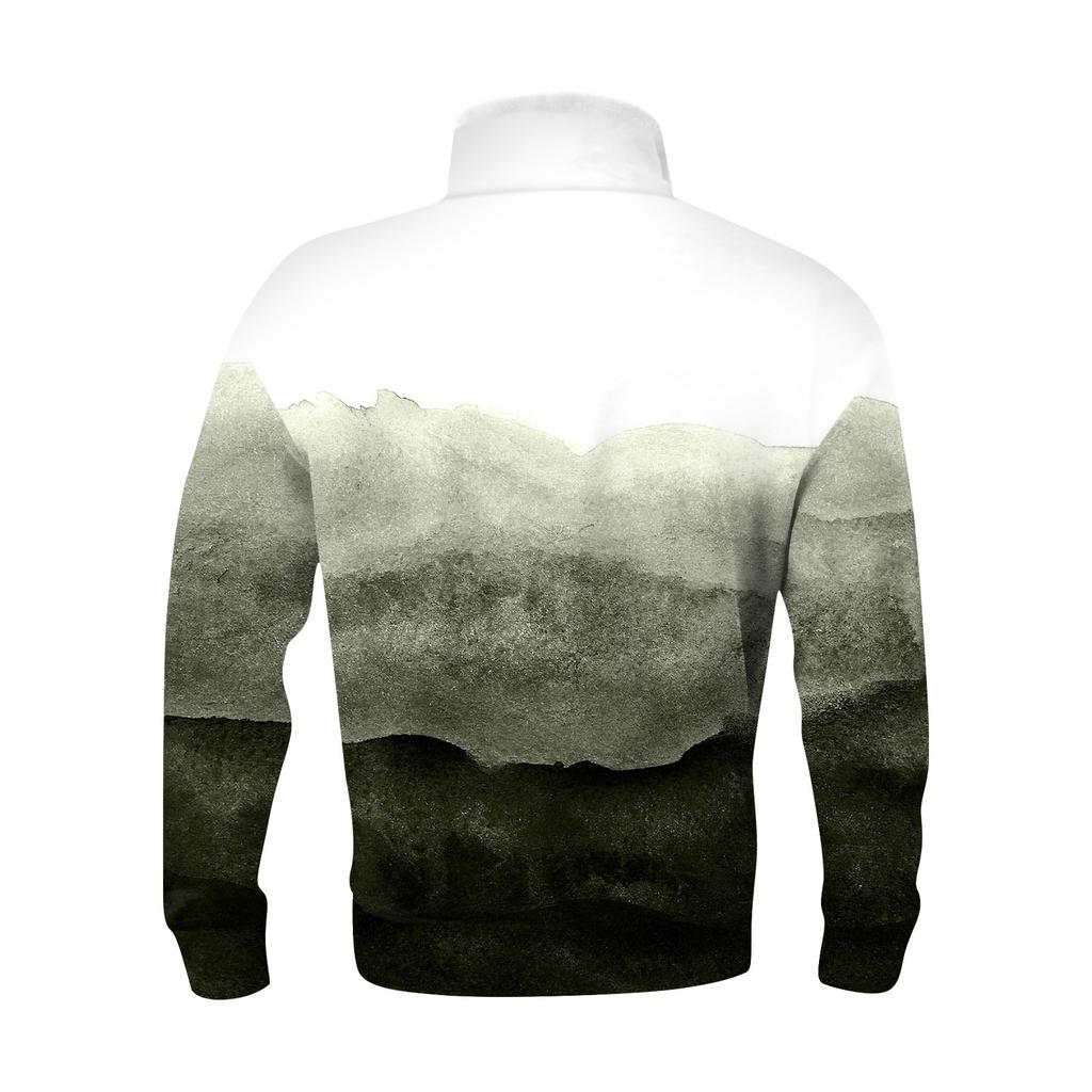 Das Herren-Sweatshirt mit Stehkragen im Frühling und Herbst ist ein Outdoor-Freizeitpullover