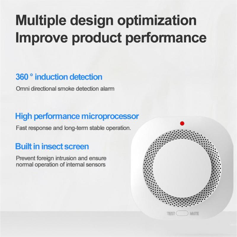 Alarmă detector de fum fără fir pentru uz casnic și comercial