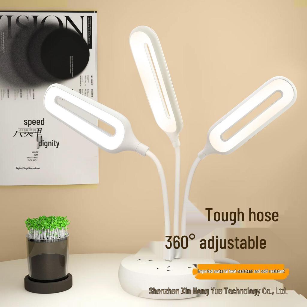 LED Smart Voice-Control Night Light: Eye-Friendly USB Lamp for Dorms and Baby Feeding