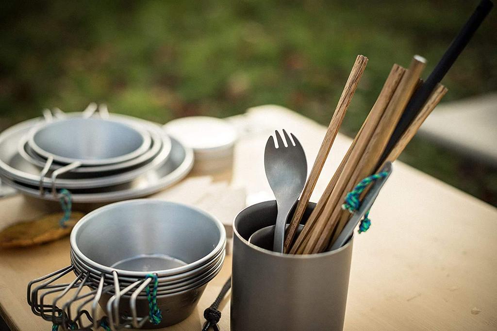 Snow Peak Titanium Slotted Spoon SCT-004 (x 4)