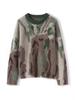 Women's Cashmere Wool Jacquard Knit Sweater - Thickened Loose Pullover for Autumn/Winter