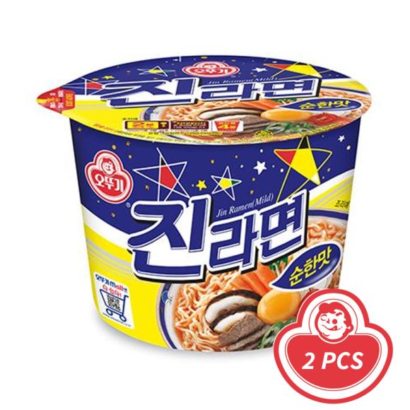 

Ottogi Jin Ramen Mild большая чашка 110г (3 варианта) 2PCS