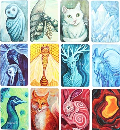 Kancharo Oracle Cards, 42-Card Set, Tarot Reading [Liminal Spirits Oracle], Includes Japanese Oracle Card Basic Instructions & Pouch (Authentic)