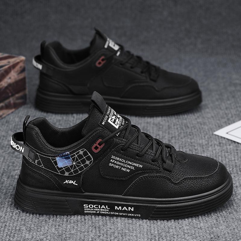 

Повседневная Новая Мужская Обувь Мужские Кроссовки Обувь на Плоской Подошве Дизайнерская Мода Уличная Модная Обувь с Высоким Берцем Мужская Вулканизированная Обувь 39 чёрный