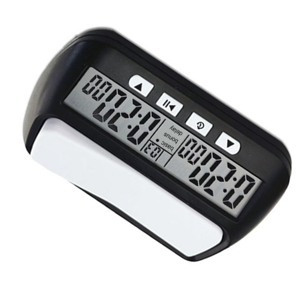 Sjakkklokke Digital Sjakktimer med Hørbar Alarmfunksjon YS 902 Svart Engelsk Versjon