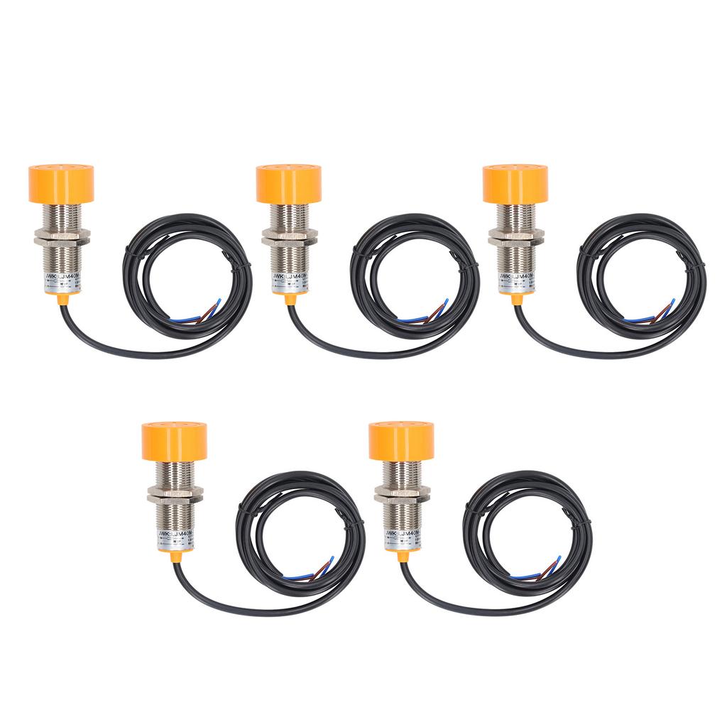 5 Stück Näherungssensor IP65 Nicht Eingebaut Induktiver Näherungsschalter 2-Draht Schließer 10‑30VDC