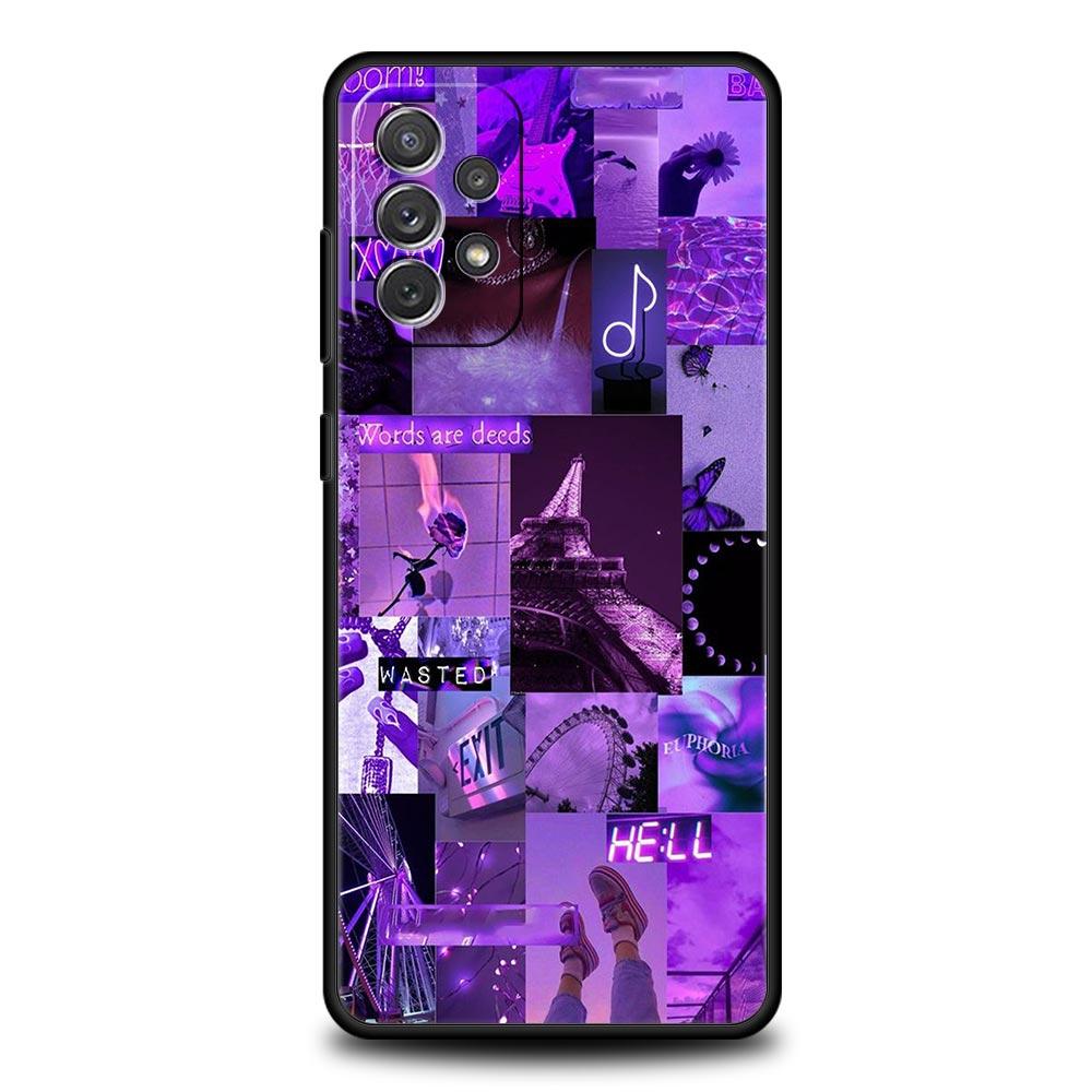 Infinity On Purple Phone Case For Samsung Galaxy A13 A51 A71 A41 A31 A21S A11 A01 A03S A12 A32 A52 A22 A23 A33 A53 A73 5G Cover